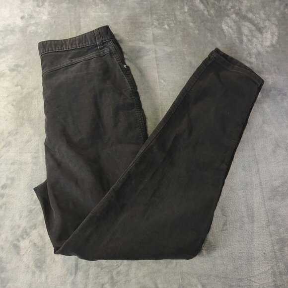 J.Crew Womens Black Denim Pants Size 14 With Zipper Fly 100% Cotton Casual Style - Picture 5 of 7